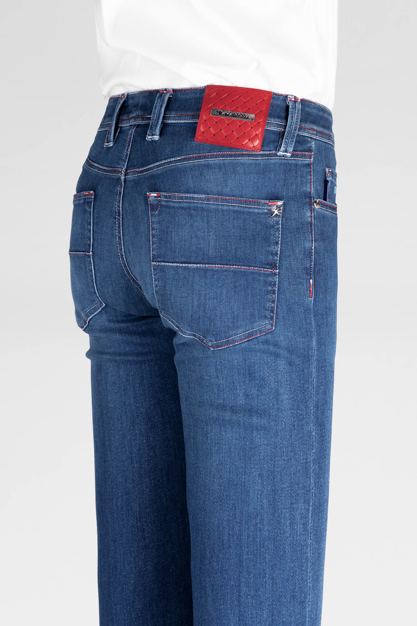 Tramarossa džinsai SS23 – LEONARDO ZIP SS – Coloured Stitch - Image 6
